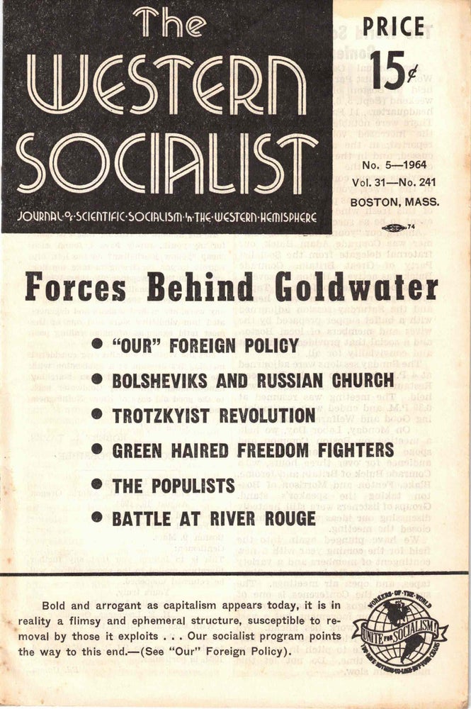 Item #56426 The Western Socialist: Journal of Scientific Socialism in the Western Hemisphere, No. 5 1964, Vol. 31, No. 241. The Socialist Party of Canada/The Workers Socialist Party of the United States.