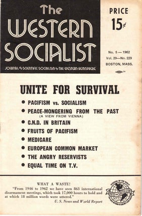 Item #56433 The Western Socialist: Journal of Scientific Socialism in the Western Hemisphere, No....