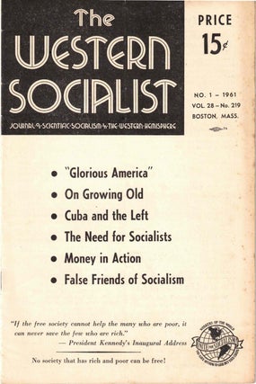 Item #56439 The Western Socialist: Journal of Scientific Socialism in the Western Hemisphere, No....