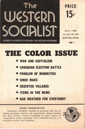Item #56442 The Western Socialist: Journal of Scientific Socialism in the Western Hemisphere, No....