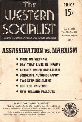 Item #56444 The Western Socialist: Journal of Scientific Socialism in the Western Hemisphere, No....