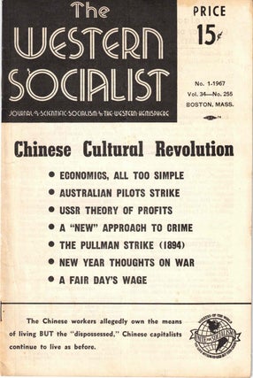 Item #56448 The Western Socialist: Journal of Scientific Socialism in the Western Hemisphere, No....