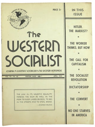 Item #56457 The Western Socialist: Journal of Scientific Socialism in the Western Hemisphere,...