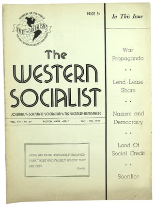 Item #56461 The Western Socialist: Journal of Scientific Socialism in the Western Hemisphere,...