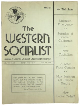 Item #56479 The Western Socialist: Journal of Scientific Socialism in the Western Hemisphere,...
