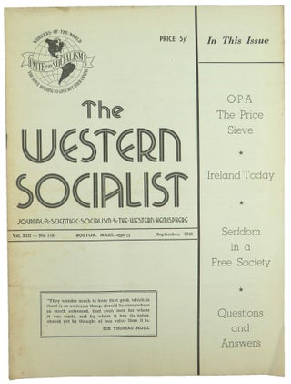 Item #56480 The Western Socialist: Journal of Scientific Socialism in the Western Hemisphere,...