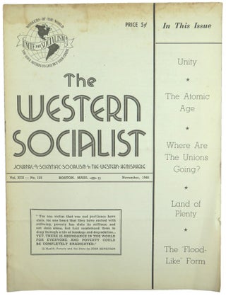 Item #56482 The Western Socialist: Journal of Scientific Socialism in the Western Hemisphere,...