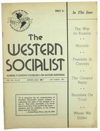 Item #56483 The Western Socialist: Journal of Scientific Socialism in the Western Hemisphere,...