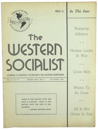 Item #56486 The Western Socialist: Journal of Scientific Socialism in the Western Hemisphere,...
