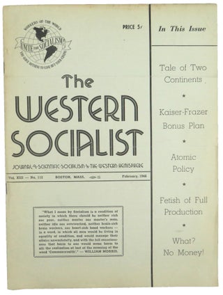 Item #56491 The Western Socialist: Journal of Scientific Socialism in the Western Hemisphere,...