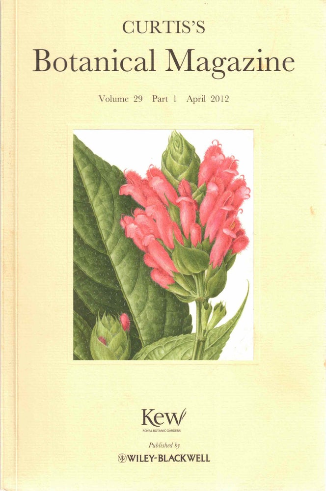 Item #56594 Curtis's Botanical Magazine Volume 29 Part 1 April 2012. Martyn Rix.