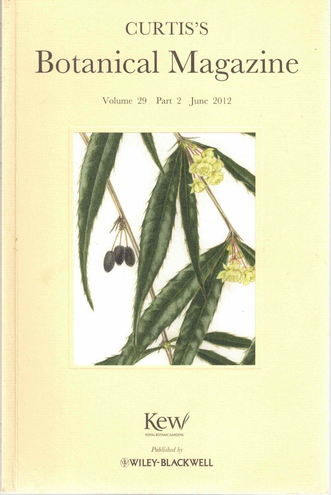 Item #56595 Curtis's Botanical Magazine Volume 29 Part 2 June 2012. Martyn Rix.