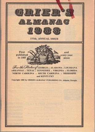 Item #56689 Grier's Almanac 1983. Grier's Almanac Publishing Co