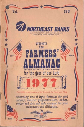Item #56743 Northeast Banks presents the Farmers' Almanac for the year of our Lord 1977. Almanac...