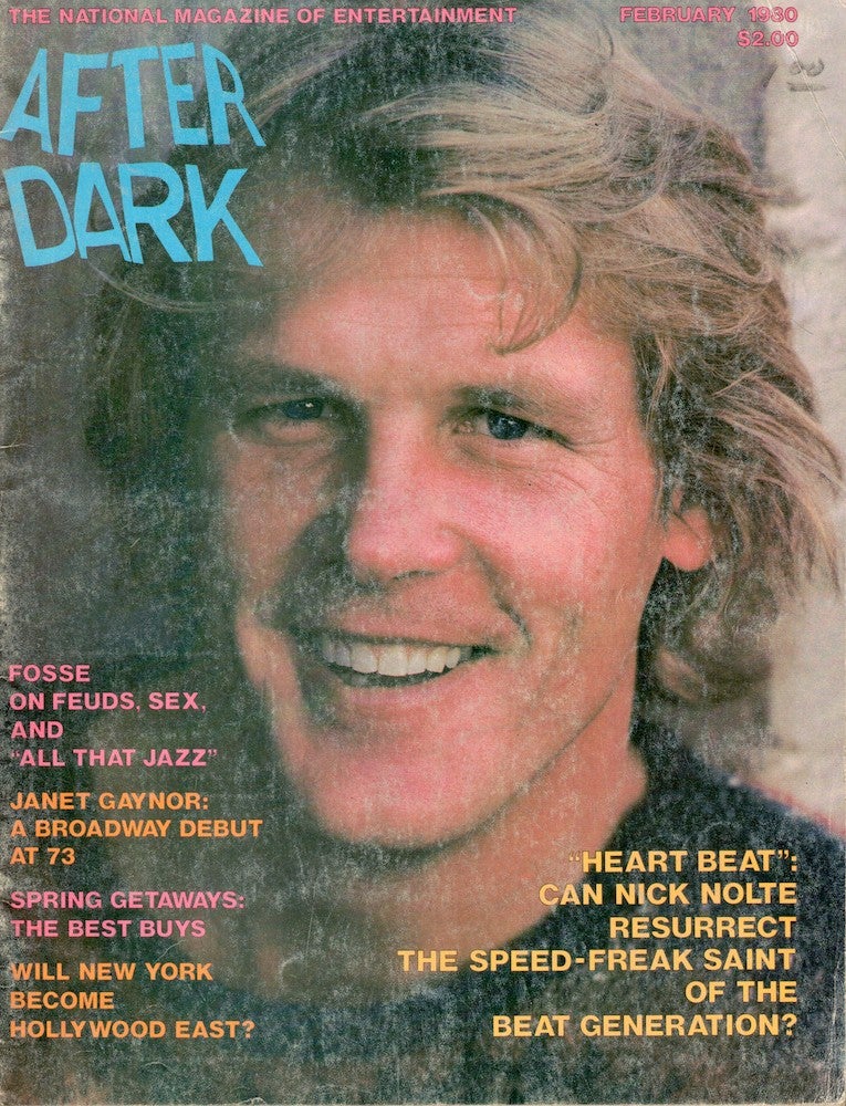 Item #56826 After Dark Magazine of Entertainment February, 1980 Nick Nolte Cover. Jean Gordon.