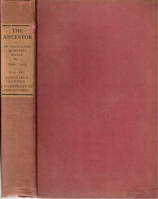 Item #56853 The Ancestor: An Illustrated Quarterly Review No 1 April 1902. Oswald Barron F. S. A