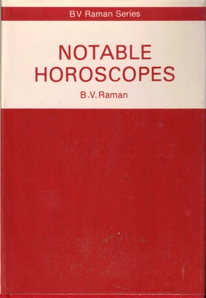 Item #56967 Notable Horoscopes. B. V. Raman