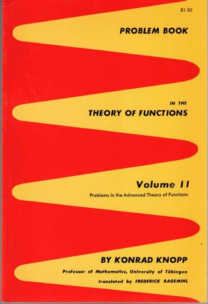 Item #57472 Problem Book in the Theory of Functions, Volume II: Problems in the Advanced Theory...