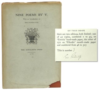 Item #57811 Nine [IX] Poems by V. Caroline Clive