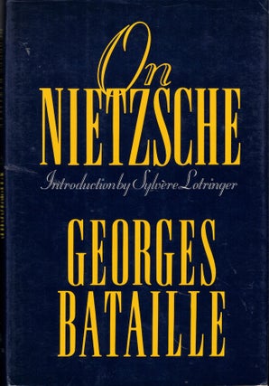 Item #59595 On Nietzsche. Georges Bataille