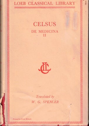 Item #59892 Celsus: De Medicina II. W. G. Spencer