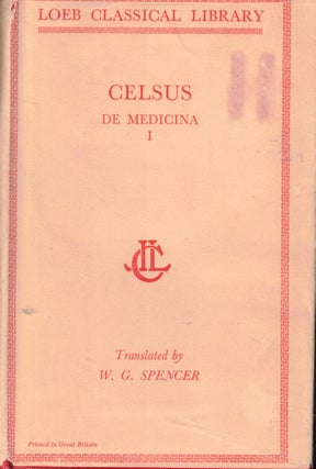 Item #59893 Celsus: De Medicina I. W. G. Spencer
