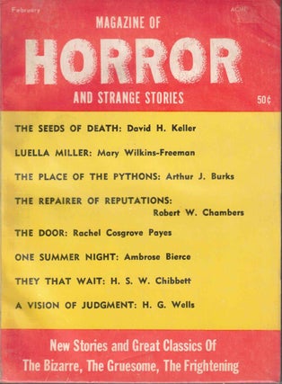 Item #60007 Magazine of Horror Vol. 1 No. 3; The Seeds of Death; Luella Miller; The Place of the...