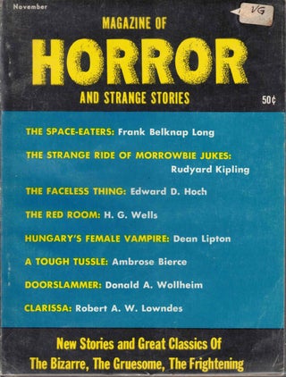 Item #60010 Magazine of Horror and Strange Stories Vol. 1 No. 2; The Space-Eaters; The Strange...