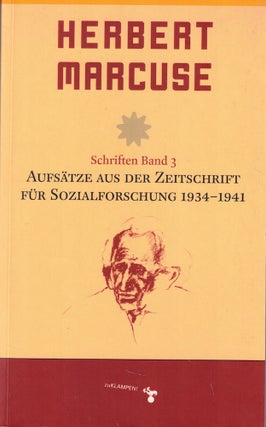 Item #60766 Aufsatze aus der Zeitschrift fur Sozialforschung 1934-1941. Herbert Marcuse