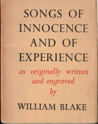 Item #61041 Songs of Innocence and of Experience. William Blake