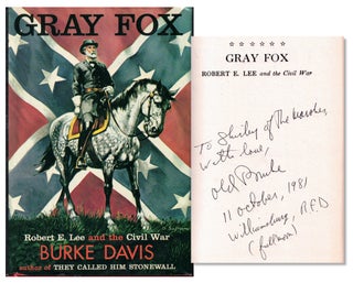 Item #61103 Gary Fox: Robert E. Lee and the Civil War. Burke Davis