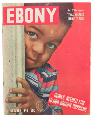 Item #61484 Ebony Magazine October, 1948 Homes Needed for 10,000 Brown Orphans Cover. John H....