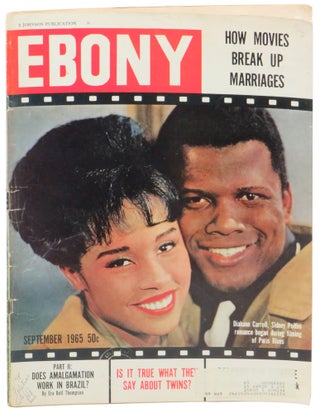 Item #61511 Ebony Magazine September, 1965 Diahann Carroll Sidney Poitier Cover. John H. Johnson
