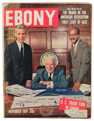 Item #61601 Ebony Magazine November, 1961 Burton Tysinger, Luther H. Hodges, and Thomas P. Rock...