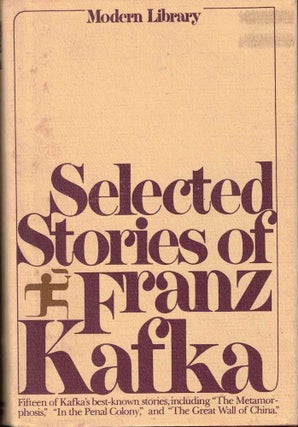 Item #61618 Selected Stories of Franz Kafka. Franz Kafka