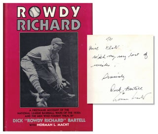 Item #61660 Rowdy Richard: A Firsthand Account of the National League Baseball Wars of the 1930s...