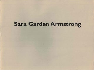 Item #61732 Sara Garden Armstrong: Marking Time / Large-scale Drawings. Sara Garden Armstrong