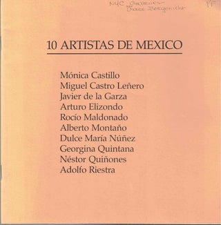 Item #62391 10 Artistas de Mexico. William M. Chambers III