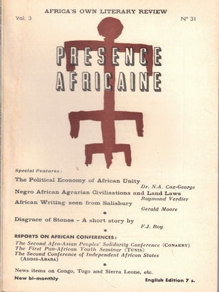 Item #65262 Presence Africaine Volume Three, Number 31. Dr. Jean Price-Mars