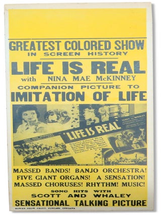 Life is Real With Nina Mae McKinney Window Card. Nina Mae McKinney.