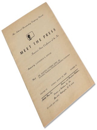 Item #65895 Meet the Press with Guest Dr. Martin Luther King, Jr. Martin Luther King Jr.,...