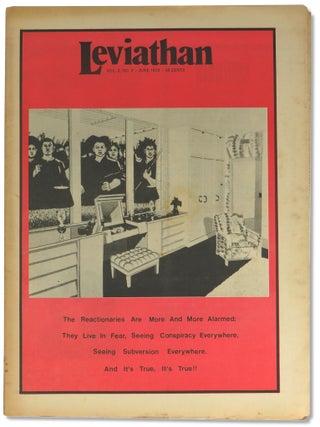 Item #65976 Leviathan Volume Two, Number Two June, 1970. Sara Eisenstein