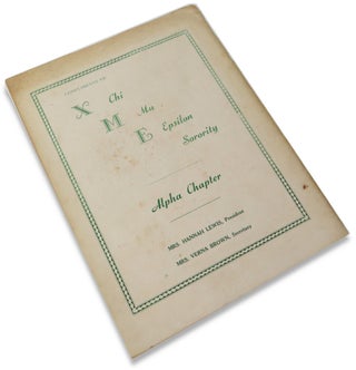 Delta Chapter Iota Phi Lambda Sorority Presents Business on Parade; Thursday April 17, 1952, 8 P.M. Morris Brown College Auditorium Atlanta, Georgia