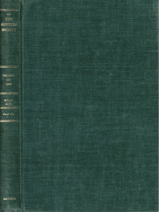 Item #69785 Wills and Inventories From the Registry at Durham Part III