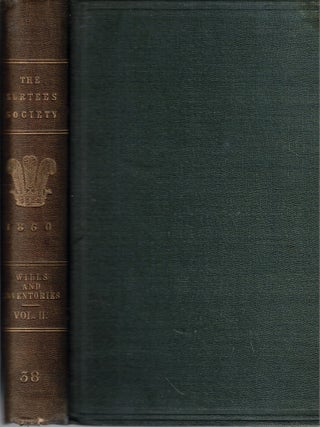 Item #69800 Wills and Inventories From the Registry at Durham Part II