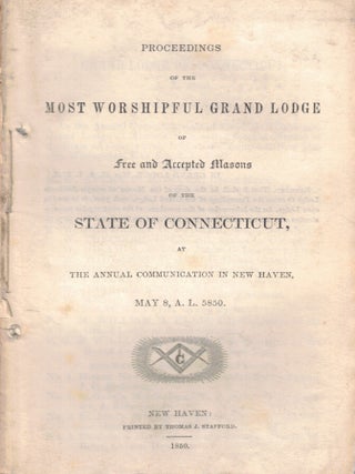 Item #70356 Proceedings of the Most Worshipful Grand Lodge of the Free and Accepted Masons of the...