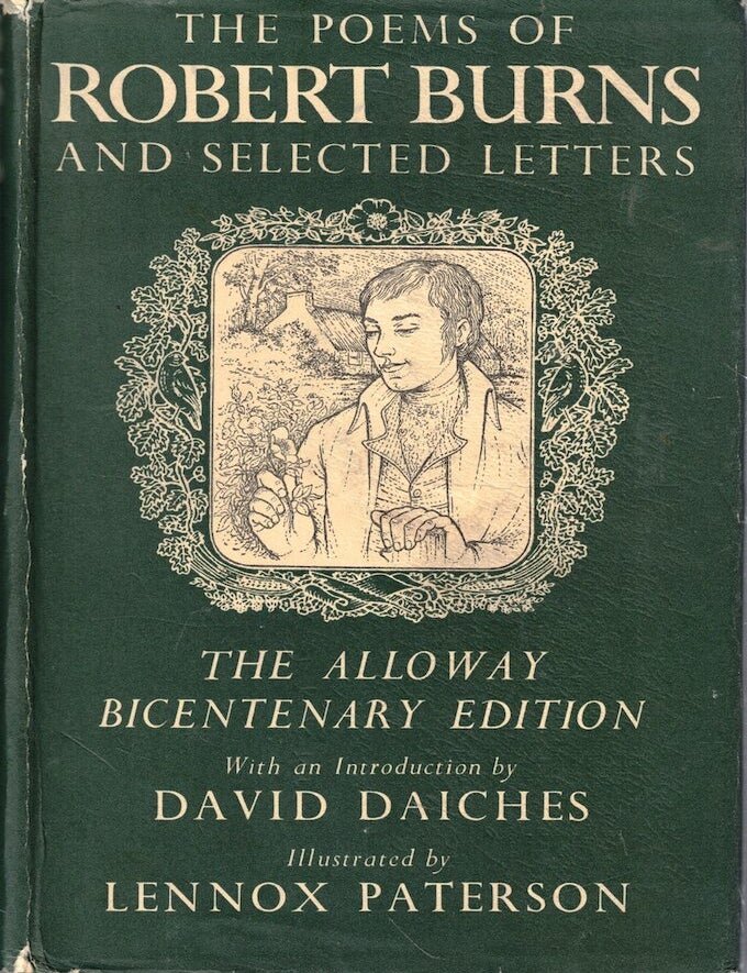 Item #71861 Robert Burns: Poems and Selected Letters. Robert Burns, Anthony Hepburn, David Daiches, Lennox Paterson.