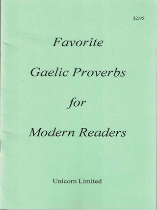 Item #72146 Favorite Gaelic Proverbs for Modern Readers