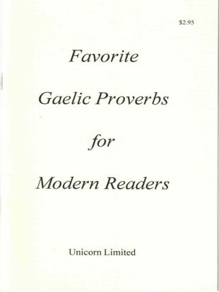 Item #72147 Favorite Gaelic Proverbs for Modern Readers