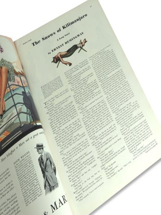 Esquire Magazine August, 1936: First Appearance of Ernest Hemingway's 'The Snows of Kilimanjaro'